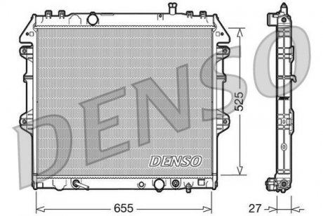 Радіатор охолоджування DENSO DRM50045 (фото 1)