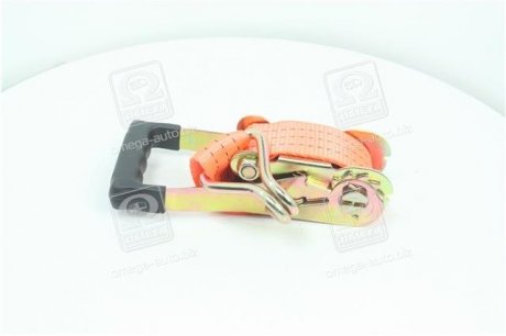 Стяжка груза 3t (трещотка, резиновая ручка, лента 50mm.x0.5m., крюк) <ДК> Dk-Дорожная Карта DK-3947