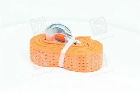 Трос буксировочный 5т. 50мм. 5/6м. С-крюк, Polyester, оранжевый, <ДК> Dk-Дорожная Карта DK46-PE550/60