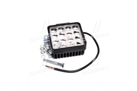 Фара LED квадратна 48W, 16 ламп, 5D <ДК> Dk-Дорожная Карта DK.485D-S