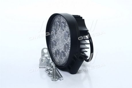 Фара LED круглая 24W, 8 ламп, 110*128мм, широкий луч <ДК> Dk-Дорожная Карта DK B2-24W-A FL