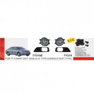 Фари дод. модель Toyota Camry 40 2006-09/TY-219Е-U/H11-12V55W/ел.проводка DLAA 00000013212