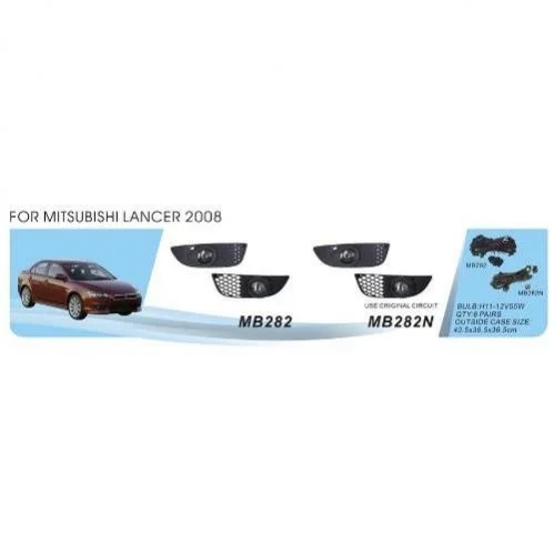 Фари дод. модель Mitsubishi Lancer 2007-16/MB-282N/H11-12V55W/ел.проводка DLAA 00000015911 (фото 1)