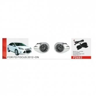 Фари дод. модель Ford Focus 2012-13/FD-683/H11-12V55W/eл.проводка DLAA 00000049138