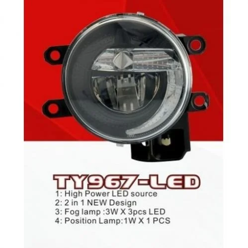 Фари дод. модель Toyota Cars/TY-967L/LED-12V9W+2W/FOG+Position Lamp/ел. проводка DLAA 00000050009 (фото 1)