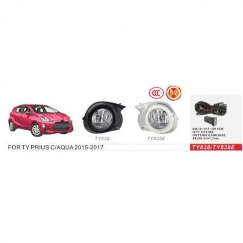 Фари дод. модель Toyota Prius C/AQUA 2015-17/TY-838/H11-12V55W/eл.проводка DLAA 00000053157 (фото 1)