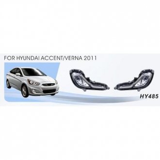 Фари дод. модель Hyundai Accent/Verna 2010-15/HY-485W/881-12V27W/ел.проводка DLAA 00000055622