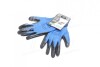 Перчатки трикотаж, синий, полиэстер, вязаный манжет, латекс, черный размер 10 DOLONI 4198 (фото 4)