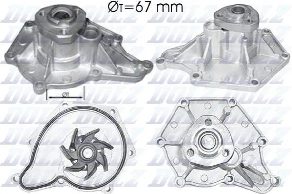 Помпа Dolz AUDI/PORSCHE/VW A6 Quattro/Cayenne/Touareg "2,4-3,2 "03>> DOLZ A213 (фото 1)