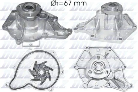 Помпа Dolz AUDI/PORSCHE/VW A6 Quattro/Cayenne/Touareg "2,4-3,2 "03>> DOLZ A213