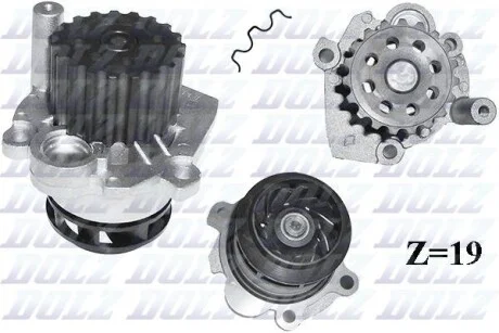 Помпа Dolz AUDI/FORD/SEAT/SKODA/VW A2/Galaxy/Ibiza/Fabia/Transporter "1,2-2,8 "95>> DOLZ A249
