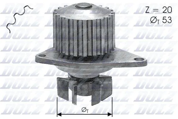 Помпа Dolz CITROEN/PEUGEOT/ROVER AX/106/114 "1,0-2,2 "79>> DOLZ C110 (фото 1)