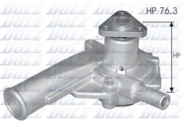 Помпа Dolz FORD Courier (Fiesta)/Escort/Escort 55/Fiesta/Fiesta Van/Orion "1,1-1,3 "89-97 DOLZ F147 (фото 1)