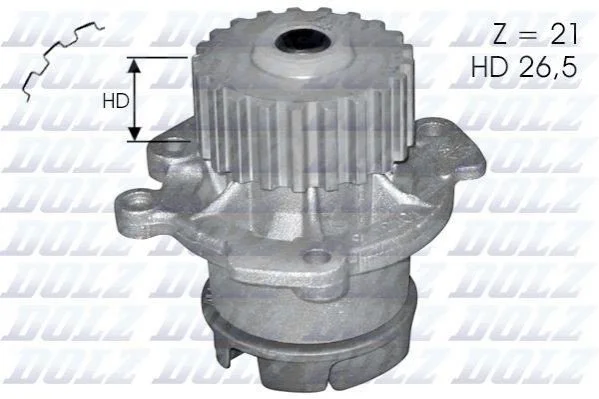 Водяний насос Dolz LADA 2108 - 112 (квадрат.зуб) DOLZ L123 (фото 1)