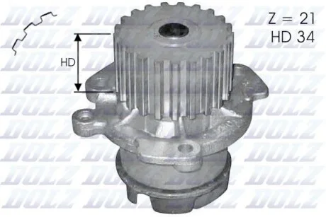 Водяний насос Dolz DOLZ L124