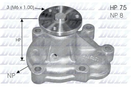 Помпа Dolz OPEL/VAUXHALL Astra/Astra "1,7-2,2 "99>> DOLZ O144