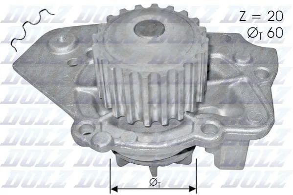 Помпа Dolz CITROEN/PEUGEOT/TALBOT BX/405/Horizon "1,6-1,9 "82-00 DOLZ T136 (фото 1)