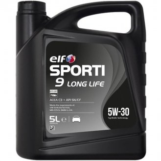 Моторное масло 5 л 5W30 Бензиновый, Дизельный Синтетическое ELF 214251