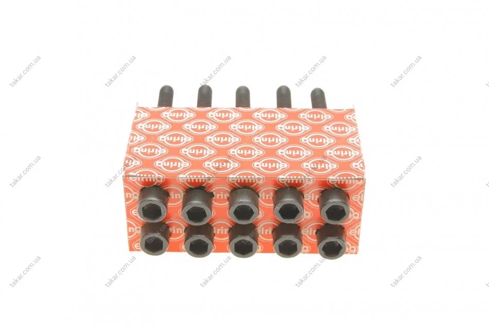 Комплект болтів головки цилідра NISSAN 1,0-1,4 16V CG10DE/CG12DE/CR12DE/CR14DE -13 (вир-во Elring) ELRING 373.000 (фото 1)
