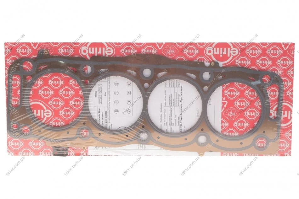 Прокладка головка циліндра PSA 2,0HDI DW10CTED 4! 1,40MM (вир-во Elring) ELRING 442.832 (фото 1)