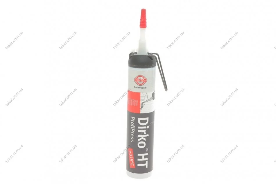 Герметик Dirko-S HT +300 (чорний) балон під тиском 200ml (вир-во Elring) ELRING 471.501 (фото 1)