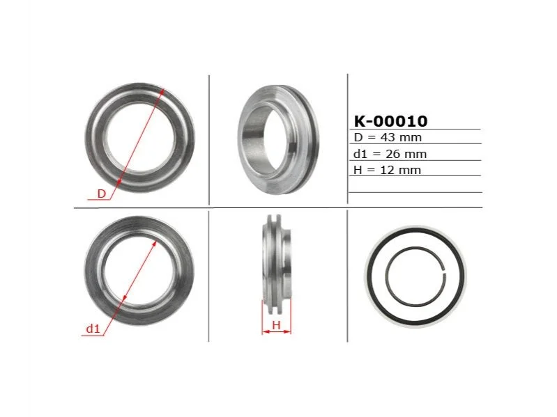Поршень рельса рулевой EMMETEC K-00010 (фото 1)