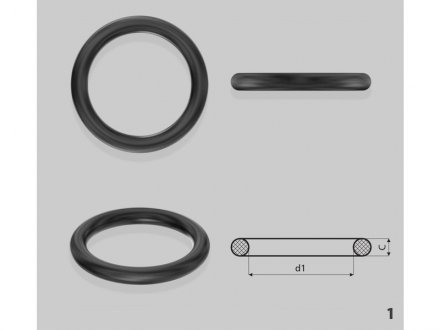 Кольцо резиновое ХПК C4,1 d1 12 EMMETEC O-03003