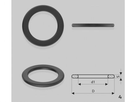 Кільце гумове ГПК d1 34 x42,4 S3 EMMETEC O-08812