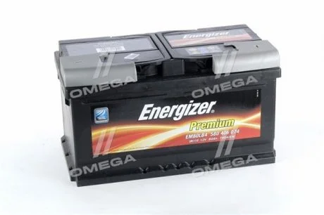 Аккумулятор 80Ah-12v Prem. (315х175х175), R, EN740 Energizer 580 406 074