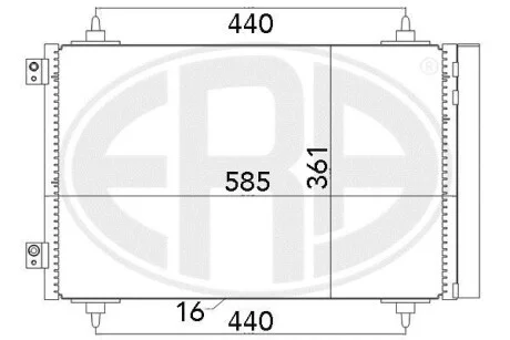 Радіатор ERA 667016
