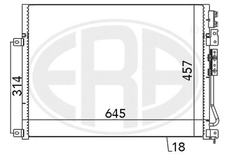 Радиатор ERA 667028