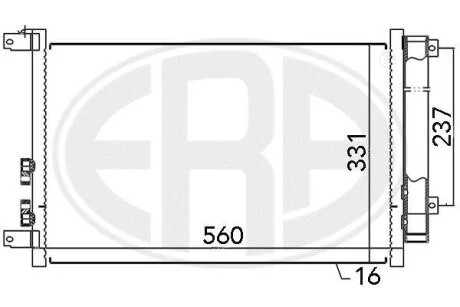 Конденсатор, кондиционер ERA 667045