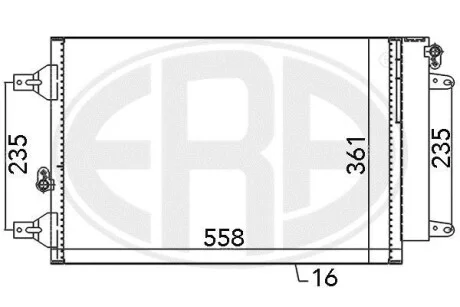 Радиатор ERA 667059