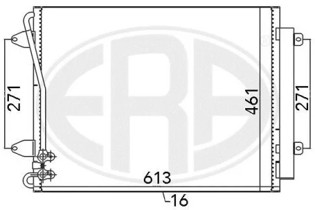 Радиатор ERA 667108