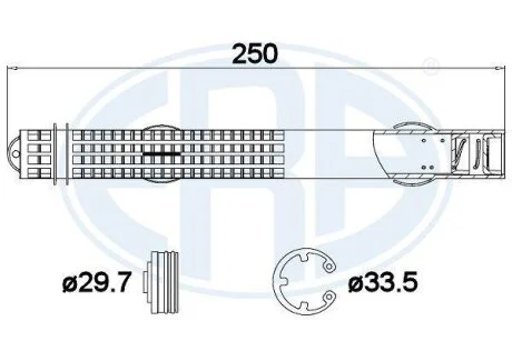 Осушувач кондицiонера ERA 668031