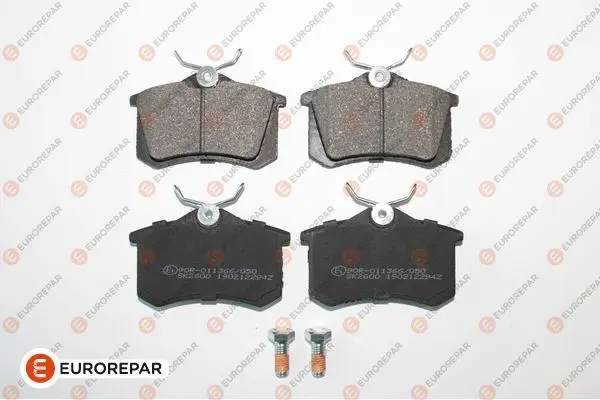 Колодки гальмівні дискові (комплект 4 шт) EUROREPAR 1617249980 (фото 1)