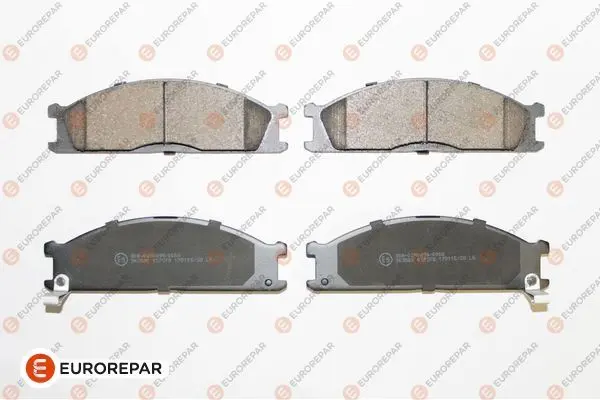 Колодки гальмівні дискові (комплект 4 шт) EUROREPAR 1617265880 (фото 1)