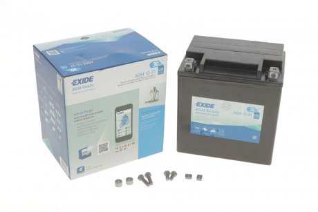 Аккумулятор 30Ah-12v AGM (166х126х175), R, EN430 EXIDE AGM12-31