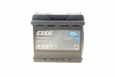Аккумулятор 53Ah-12v PREMIUM (207х175х190), R, EN540 EXIDE EA530