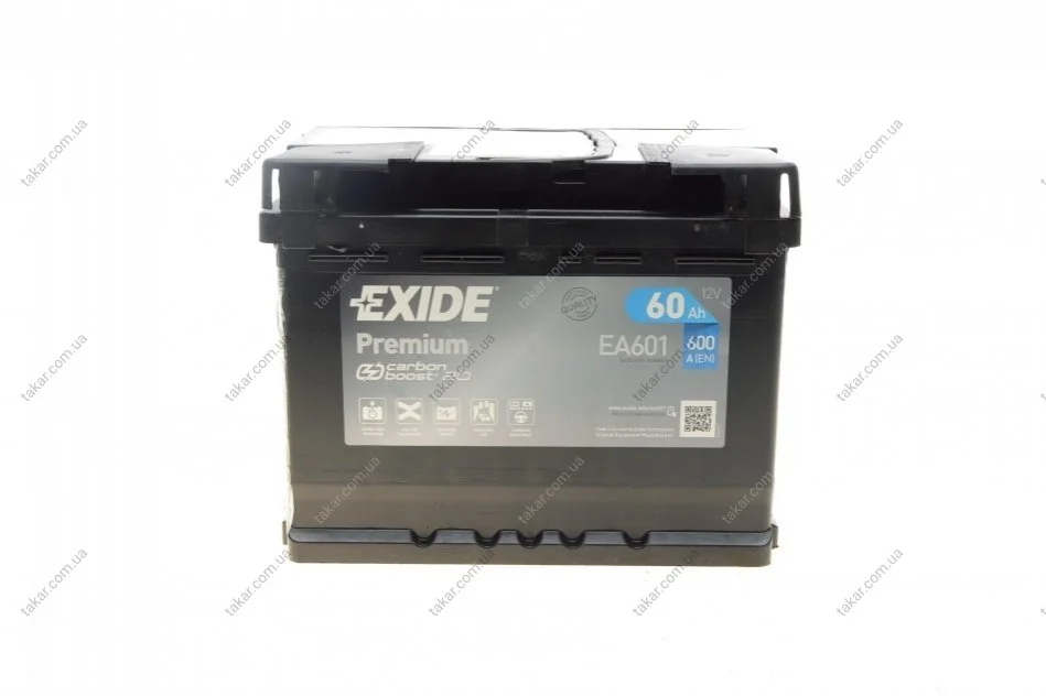 Аккумулятор EXIDE EA601 (фото 1)