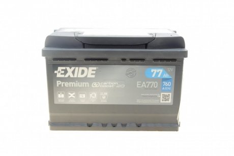 Аккумулятор EXIDE EA770 (фото 1)