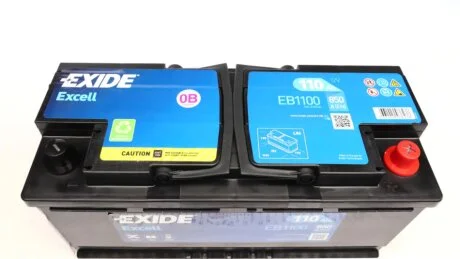 Акумулятор 110Ah-12v Exide EXCELL (392х175х190),R,EN850 EXIDE EB1100