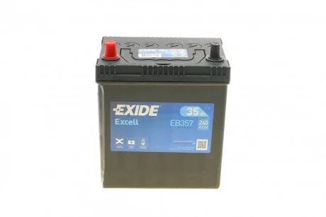 Акумулятор 12V/35Ah/240 (L+) (187х127х220) EXIDE EB357
