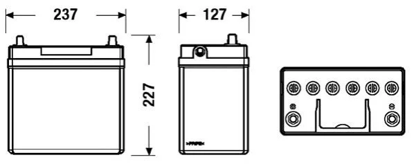 Акумулятор EXIDE EB457 (фото 1)