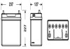 Акумулятор EXIDE EB457 (фото 2)