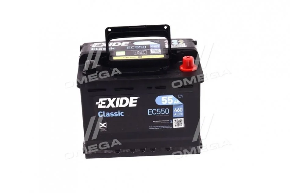 Аккумулятор 55Ah-12v Exide CLASSIC (242х175х190), R, EN460 EXIDE EC550 (фото 1)