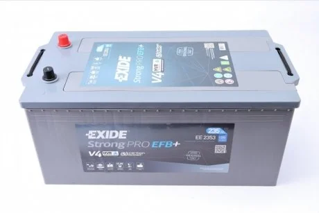 Акумулятор 235Ah-12v Exide Strong PRO EFB (518х279х240),полярність зворотна (3),EN1200 EXIDE EE2353