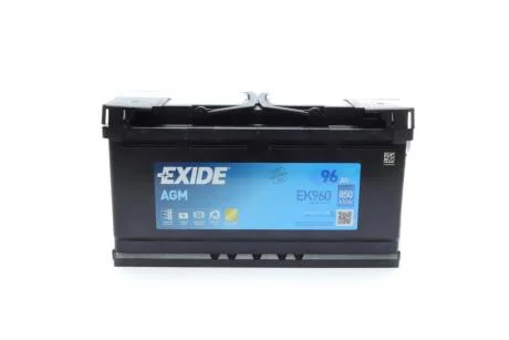 Аккумулятор 96Ah-12v AGM (353х175х190),R,EN850 EXIDE EK960