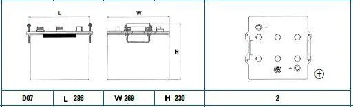 Стартерна акумуляторна батарея EXIDE EQ1000 (фото 1)