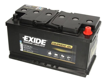 Аккумулятор 80Аh(900wh)-12v EQUIPMENT GEL (353х175х190),R,EN540 гелевый EXIDE ES900